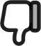 Downvote icon inline